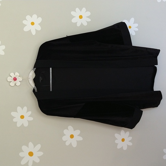 Ann Taylor Black Velvet Kimono - Picture 2 of 16